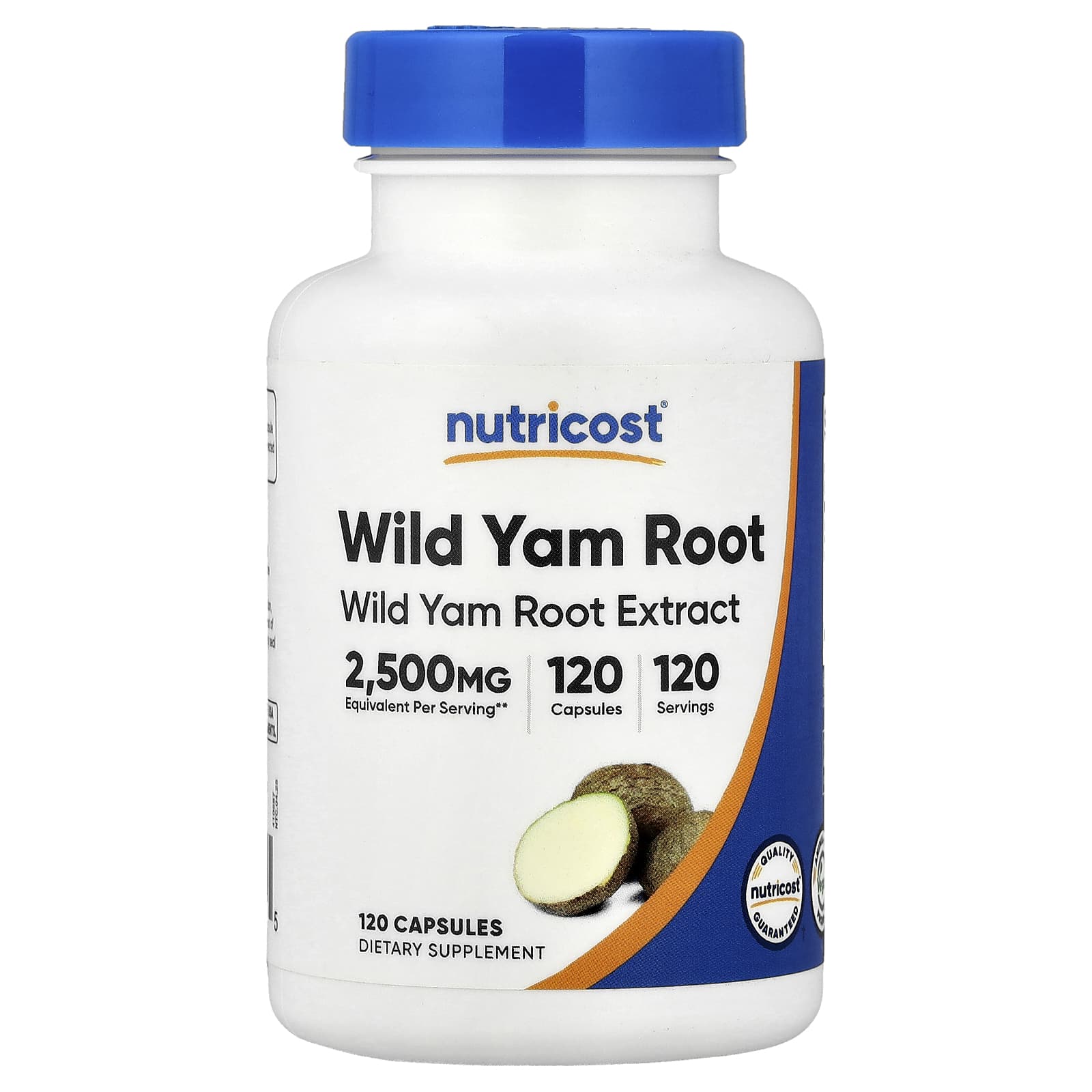 b99a532af5fcf622 Nutricost, Wild Yam Root, 120 Capsules (125 mg per Capsule) - Image 1