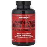 MuscleMeds, Carnivor Beef Liver, 180 Capsules (500 mg per Capsule)