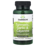 Swanson Vitamins, Turmeric, Garlic & Cayenne, 60 Capsules