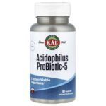KAL, Acidophilus ProBiotic-5, 60 VegCaps