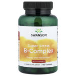 Swanson Vitamins, Super Stress B-Complex With Vitamin C, 100 Capsules