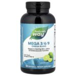Nature's Way, Mega 3/6/9, Omega Blend, Lime , 180 Softgels