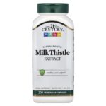 21st Century, Milk Thistle Extract, Standardized , 200 Vegetarian Capsules (87.5 mg per Capsule)
