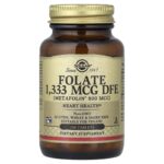 Solgar, Folate, 1,333 mcg DFE, 100 Tablets