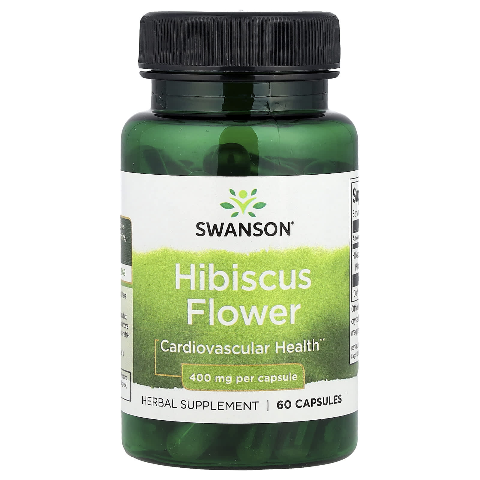 c1e42a1921abfc7b Swanson Vitamins, Hibiscus Flower, 400 mg, 60 Capsules - Image 1