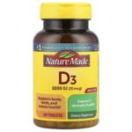 Nature Made, Vitamin D3, 25 mcg (1000 IU), 300 Tablets
