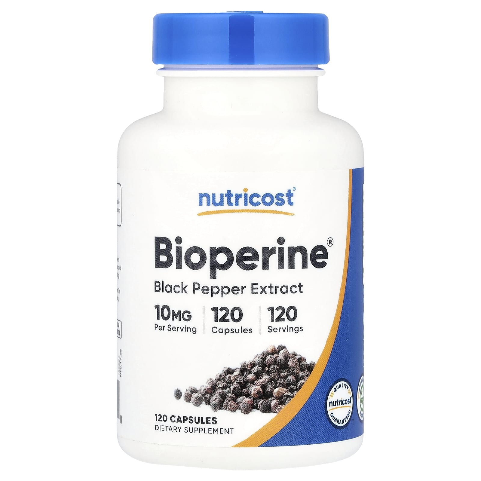 c3f01f8bc6b1dabd Nutricost, Bioperine®, 10 mg, 120 Capsules - Image 1