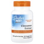 Doctor's Best, Cinnamon Extract , 120 Veggie Caps (250 mg per Capsule)