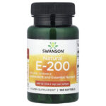 Swanson Vitamins, Natural Vitamin E, 134.2 mg (200 IU) , 100 Softgels