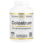California Gold Nutrition, Colostrum with 20% IgG Immunoglobulins, 240 Veggie Capsules