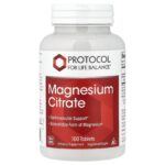 Protocol for Life Balance, Magnesium Citrate, 100 Tablets (200 mg per Tablet)