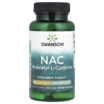 Swanson Vitamins, NAC, 600 mg, 60 Veggie Capsules