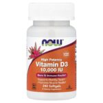 NOW Foods, Vitamin D-3, High Potency, 240 Softgels (250 mcg per Softgel)