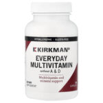 Kirkman Labs, Everyday Multivitamin without A & D, 180 Capsules