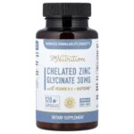 SMNutrition, Chelated Zinc Glycinate, TRAACS™ Maximized Bioavailability, 120 Capsules