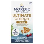 Nordic Naturals, Teen, Ultimate Omega® Fish Oil, Ages 12+, Strawberry, 60 Mini Soft Gels