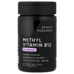 Sports Research, Methyl Vitamin B12, 5,000 mcg, 120 Liquid Veggie Capsules