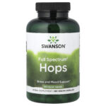 Swanson Vitamins, Full Spectrum® Hops, 180 Vegan Capsules (310 mg per Capsule)