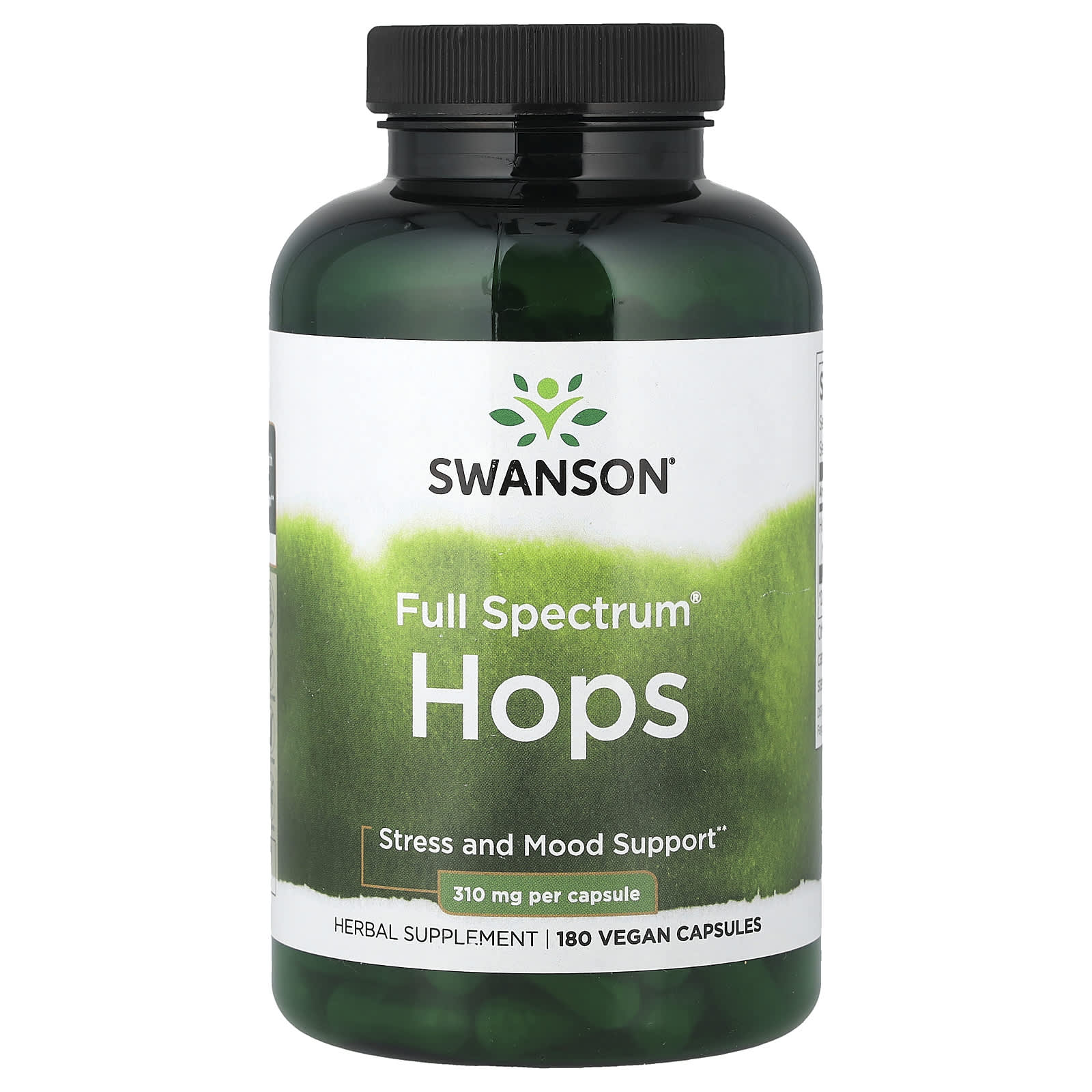d4902a2b17c69243 Swanson Vitamins, Full Spectrum® Hops, 180 Vegan Capsules (310 mg per Capsule) - Image 1