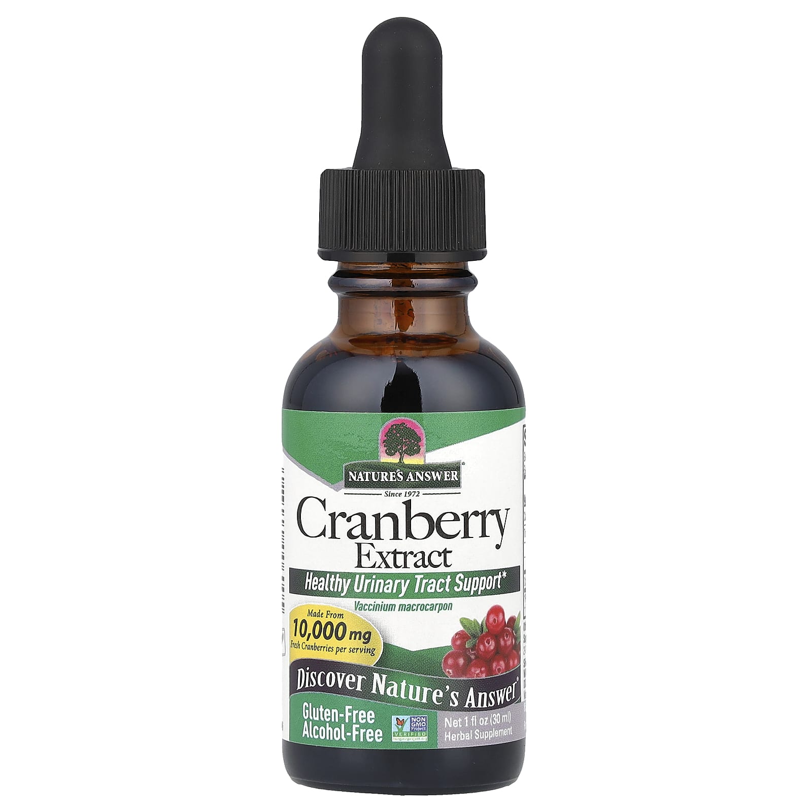 d56767240b1c3379 Nature's Answer, Cranberry Extract, Alcohol-Free, 2,000 mg, 1 fl oz (30 ml) - Image 1