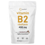 Micro Ingredients, Vitamin B2 Riboflavin, 240 Softgels (200 mg per Softgel)
