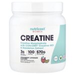 Nutricost, Women, Creatine, Strawberry Lemonade, 1.3 lb (570 g)