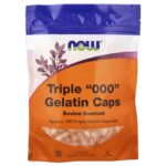 NOW Foods, Triple "000" Gelatin Caps, Approx. 200 Empty Gelatin Capsules, 1.16 oz (33 g)