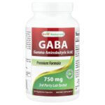 Best Naturals, GABA, 750 mg, 180 Vegetarian Capsules
