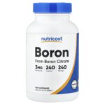 Nutricost, Boron, 3 mg, 240 Capsules
