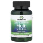 Swanson Vitamins, Daily Essentials Multi With Iron, 100 Capsules
