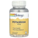 Solaray, Potassium, 99 mg, 200 VegCaps