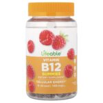 Lifeable, Vitamin B12 Gummies, Raspberry, 60 Gummies (500 mcg per Gummy)