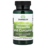 Swanson Vitamins, Full Spectrum® Boswellia and Curcumin, 60 Vegan Capsules