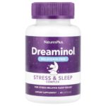NaturesPlus, Dreaminol®, Stress & Sleep Complex, Melatonin Free, 60 Capsules
