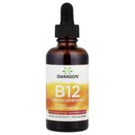 Swanson Vitamins, B12 Cyanocobalamin Liquid, Strawberry, 2 fl oz (59 ml)