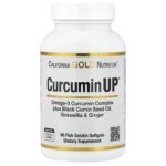 California Gold Nutrition, CurcuminUP™ with Omega-3 Curcumin Complex, Black Cumin Seed Oil, Boswellia and Ginger, 90 Fish Gelatin Softgels