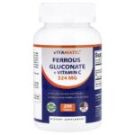 Vitamatic, Ferrous Gluconate + Vitamin C, 250 Tablets