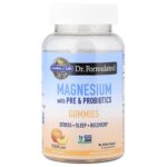 Garden of Life, Magnesium with Pre & Probiotics Gummies, Peach, 60 Gummies