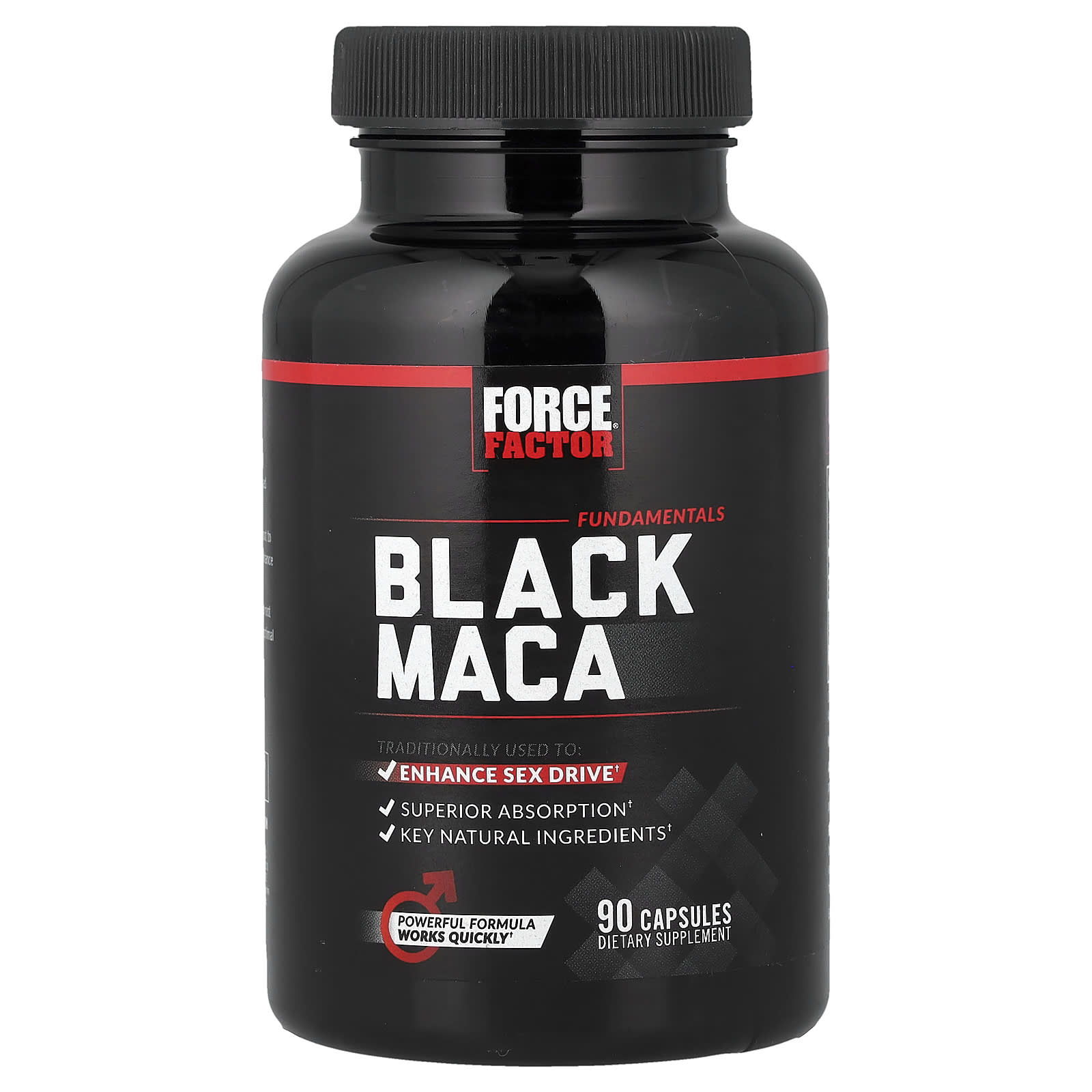 e32558cb785dc737 Force Factor, Fundamentals, Black Maca, 90 Capsules - Image 1