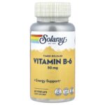 Solaray, Timed Release, Vitamin B-6, 50 mg , 60 VegCaps