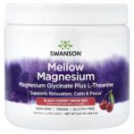 Swanson Vitamins, Mellow Magnesium Drink Mix, Black Cherry, 6.51 oz (184.5 g)