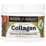Mason Natural, Collagen Skin Cream, Hydrolyzed, All Skin Types, Pear, 2 oz (57 g)