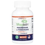 Vitamatic, Magtein® Magnesium L Threonate With Vitamin D3, 90 Vegetarian Capsules