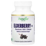 Paradise Herbs, Elderberry+ , 60 Vegetarian Capsules