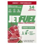 GAT, JetFuel®, Energy + Performance, Energy Sticks, Watermelon, 14 Stick Packs, 0.24 oz (6.76 g) Each