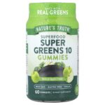 Nature's Truth, Superfood, Super Greens 10 Gummies, Natural Apple, 60 Gummies