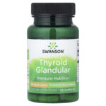 Swanson Vitamins, Thyroid Glandular, 200 mg, 60 Capsules