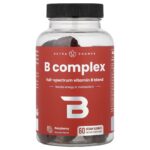 NutraChamps, B Complex Gummies, Raspberry, 60 Vegan Gummies