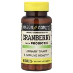 Mason Natural, Highly Concentrated Cranberry with Probiotic, 60 Tablets