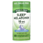 Nature's Truth, Sleep Melatonin + Ashwagandha, 60 Quick Release Capsules